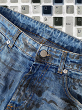 Load image into Gallery viewer, Alyx Blue Waxed Denim Jeans Size 29