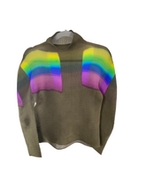 Load image into Gallery viewer, Issey Miyake me Pleated Prism Stretch Top Size M