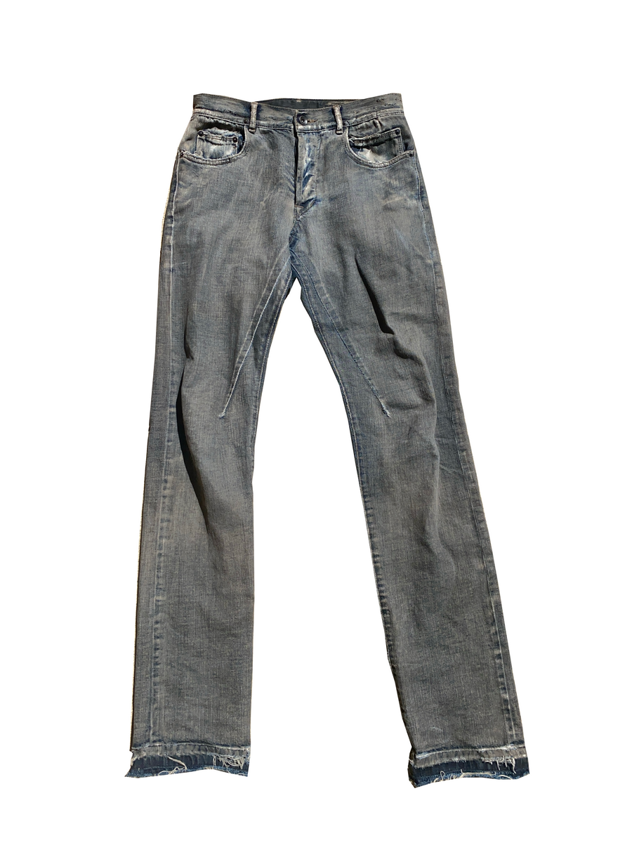 パンツ Olmar and Mirta Drkshdw Bias Cut Jeans Rick Owens DRKSHDW Olmar & Mirta Denim Jeans Size 29 – Du Monde NYC