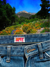 Load image into Gallery viewer, Bape Logo Denim Jeans Size 28
