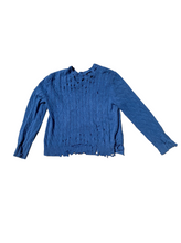 Load image into Gallery viewer, Polo Ralph Lauren Blue Distressed Knit Size XL
