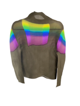 Load image into Gallery viewer, Issey Miyake me Pleated Prism Stretch Top Size M
