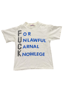 OG Undercover "For Unlawful Carnal Knowledge" T-Shirt Size Medium